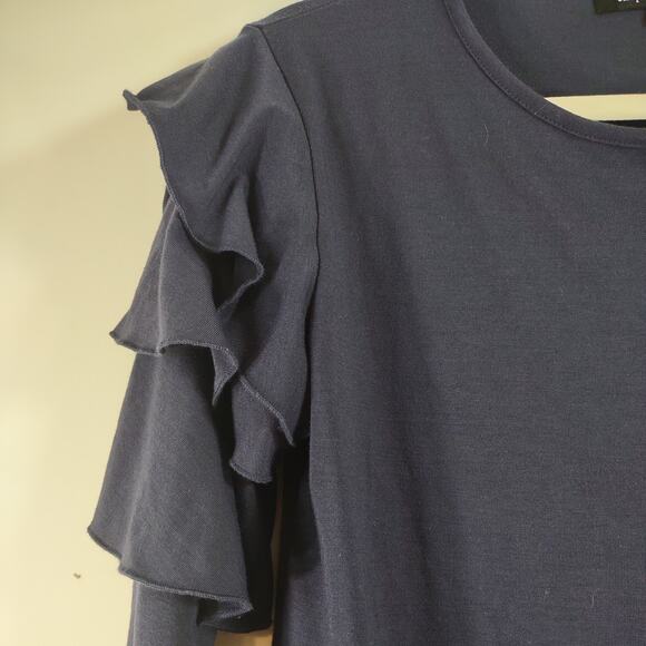 Simply Southern Jersey Knit Dress with Ruffle Sleeve Detail, Size Medium - Picture 6 of 7